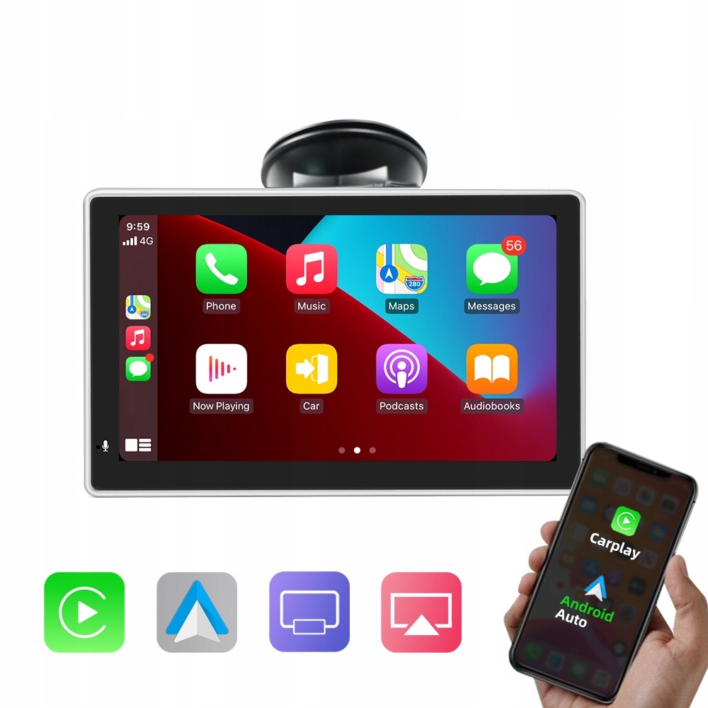 MONITOR RADIOWY ANDROID AUTO APPLE CARPLAY 7" USB BT Kod producenta U7-F720