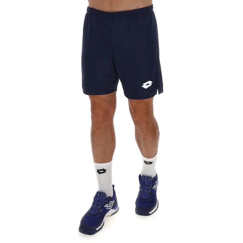 Spodenki Tenisowe Męskie Lotto Squadra IV Short 7 Men All Black XXXL