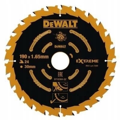 

Piła tarczowa do zagłębiarki 165 x 20mm 40z Dewalt