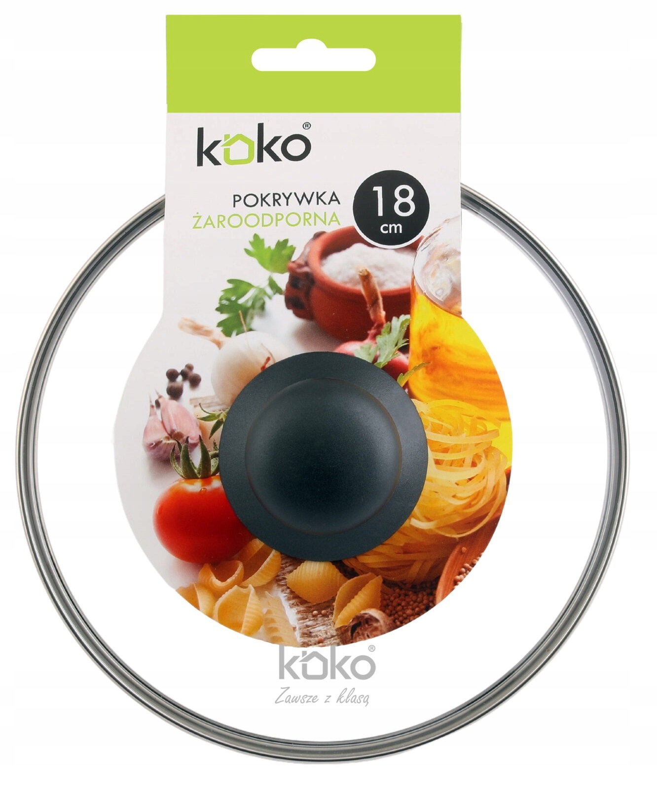 

Pokrywka Pokrywa Żaroodporna Szklana 18 CM Koko