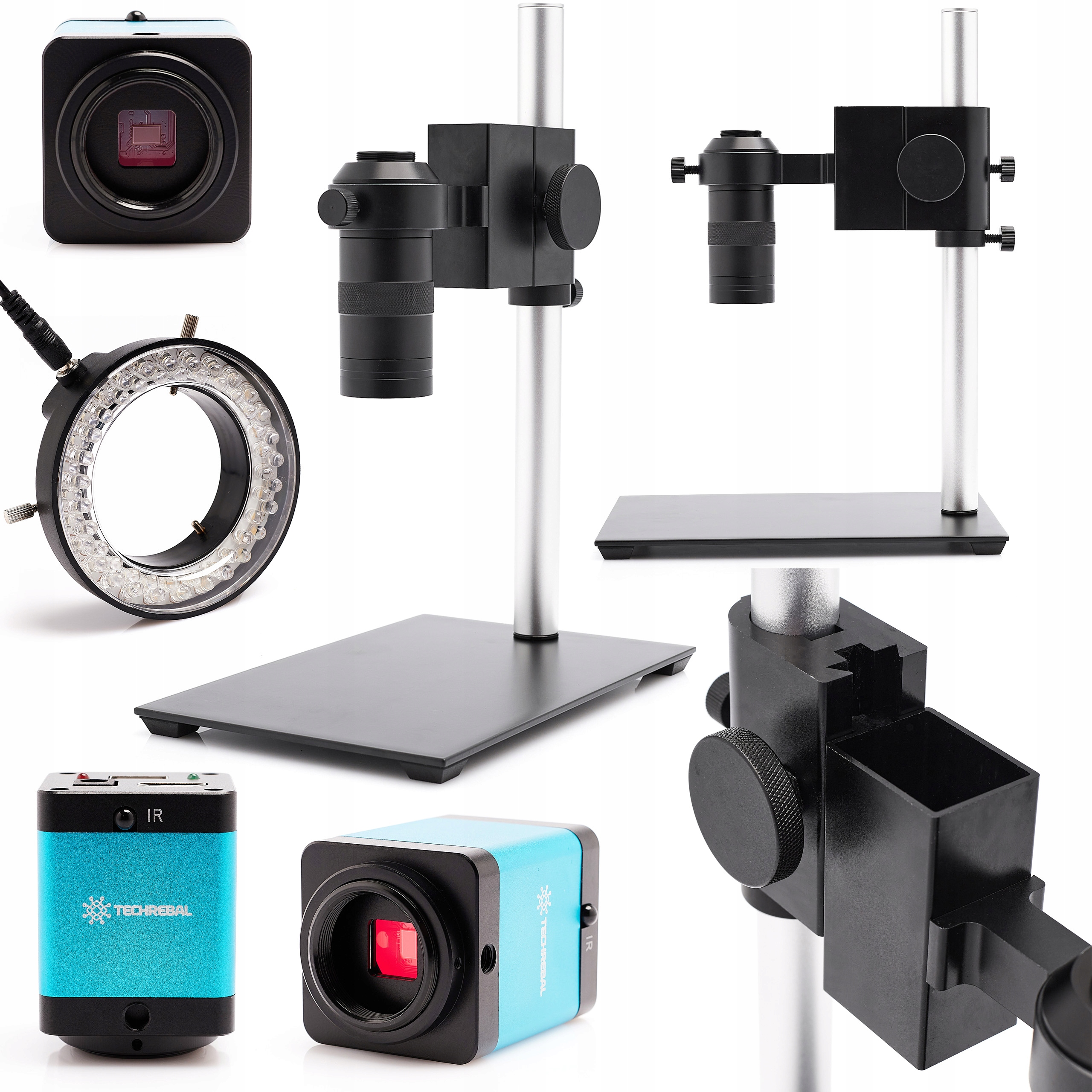 Digitální Mikroskop Pro Elektroniku Banito S Základnou 15x23CM Kamera 12MP Set