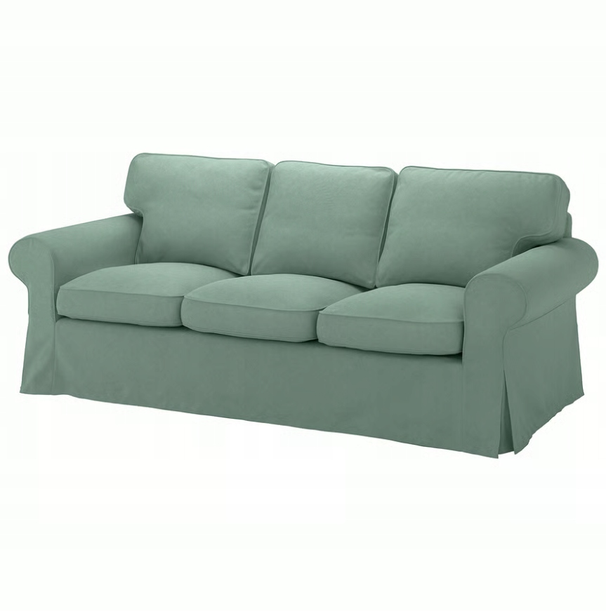 Ikea Ektorp Pokrytie 3-miestnej pohovky, Tallmyra svetlozelená