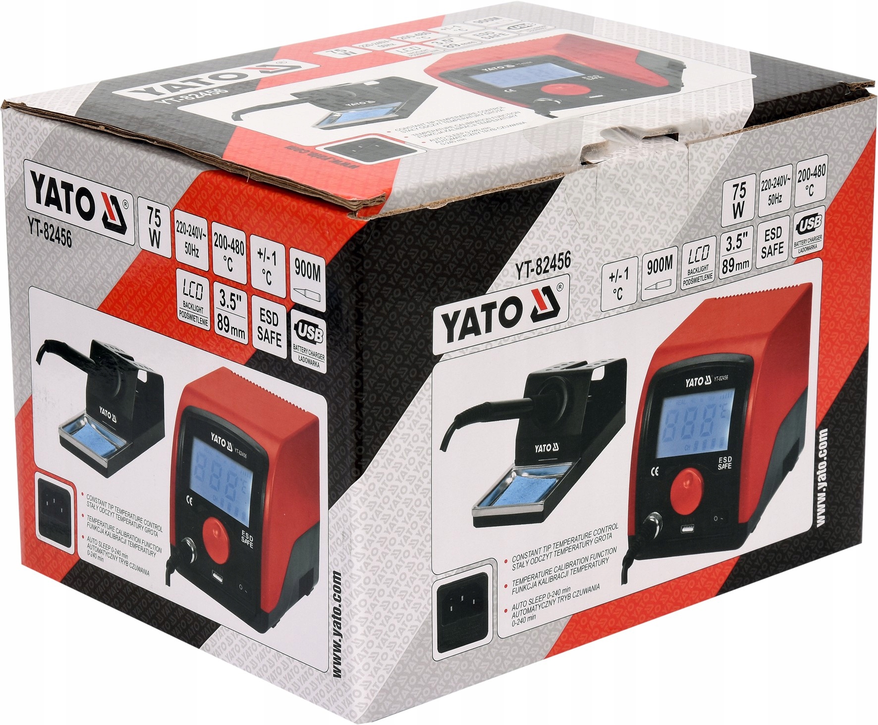 YATO STACJA LUTOWNICZA 75W WYŚWIETLACZ YT-82456 Model YT-82456