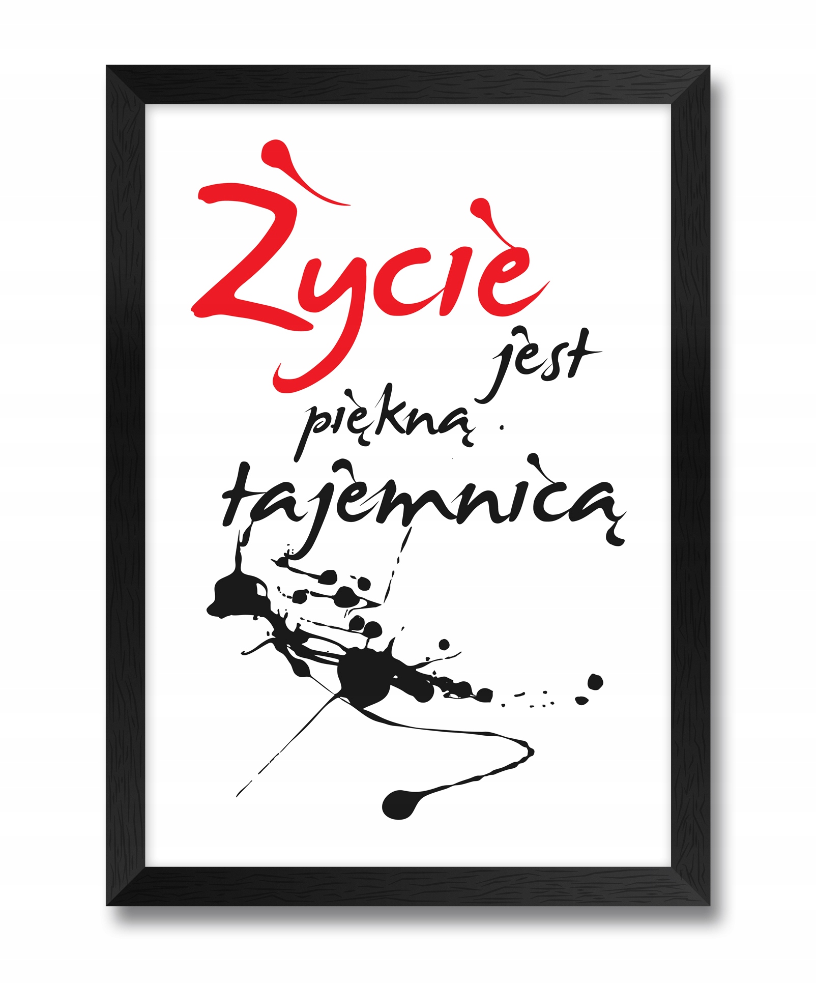 

Obraz na ścianę cytat Życie Jest Piękną Tajemnicą