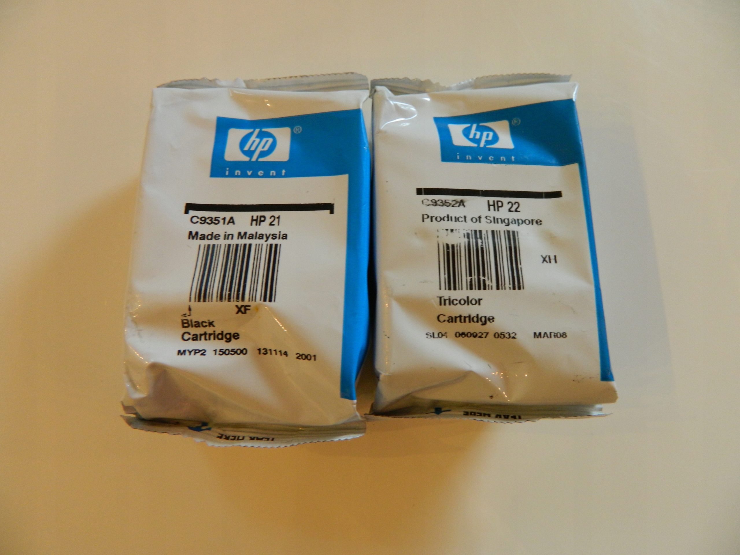 2 x Inkoust Hp 21 22 F380 F2180 F2280 F4180 Originál SD367AE