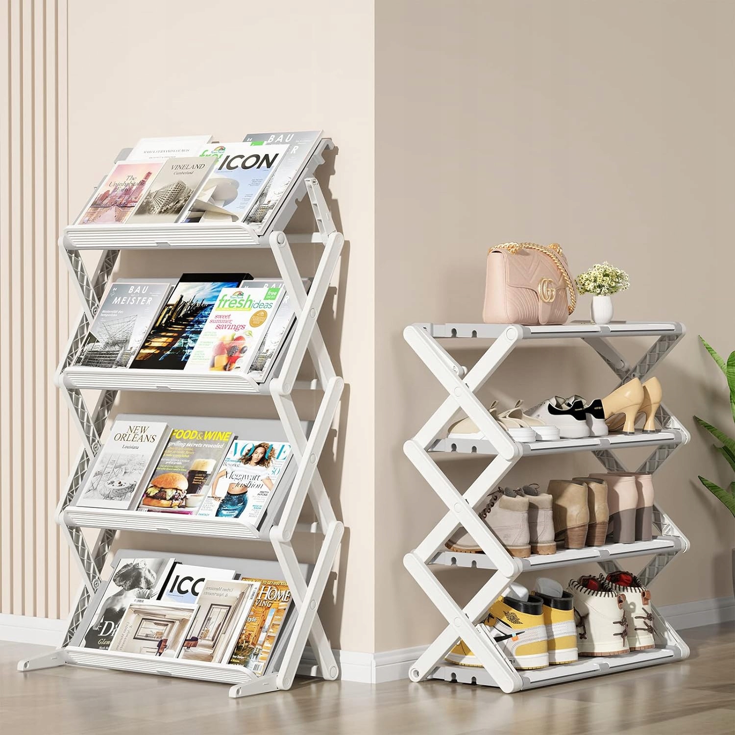 Policová Skrinka Na Topánky Haixin Organizér Na Obuv Multifunkčný Stojan