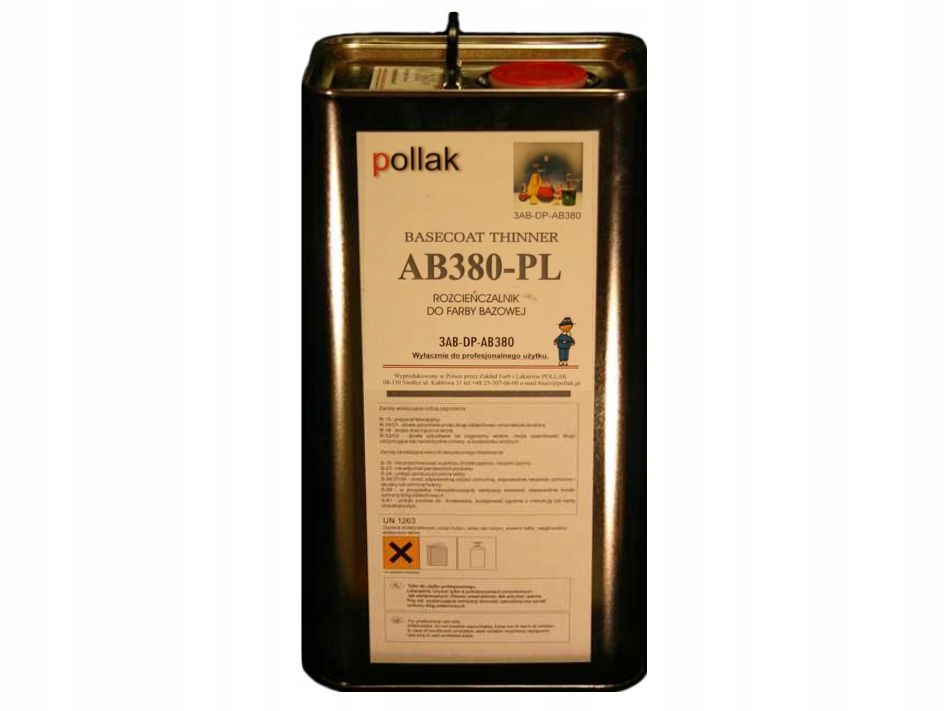 

Rozcieńczalnik AB380-PL 5 L do lakierów bazowych