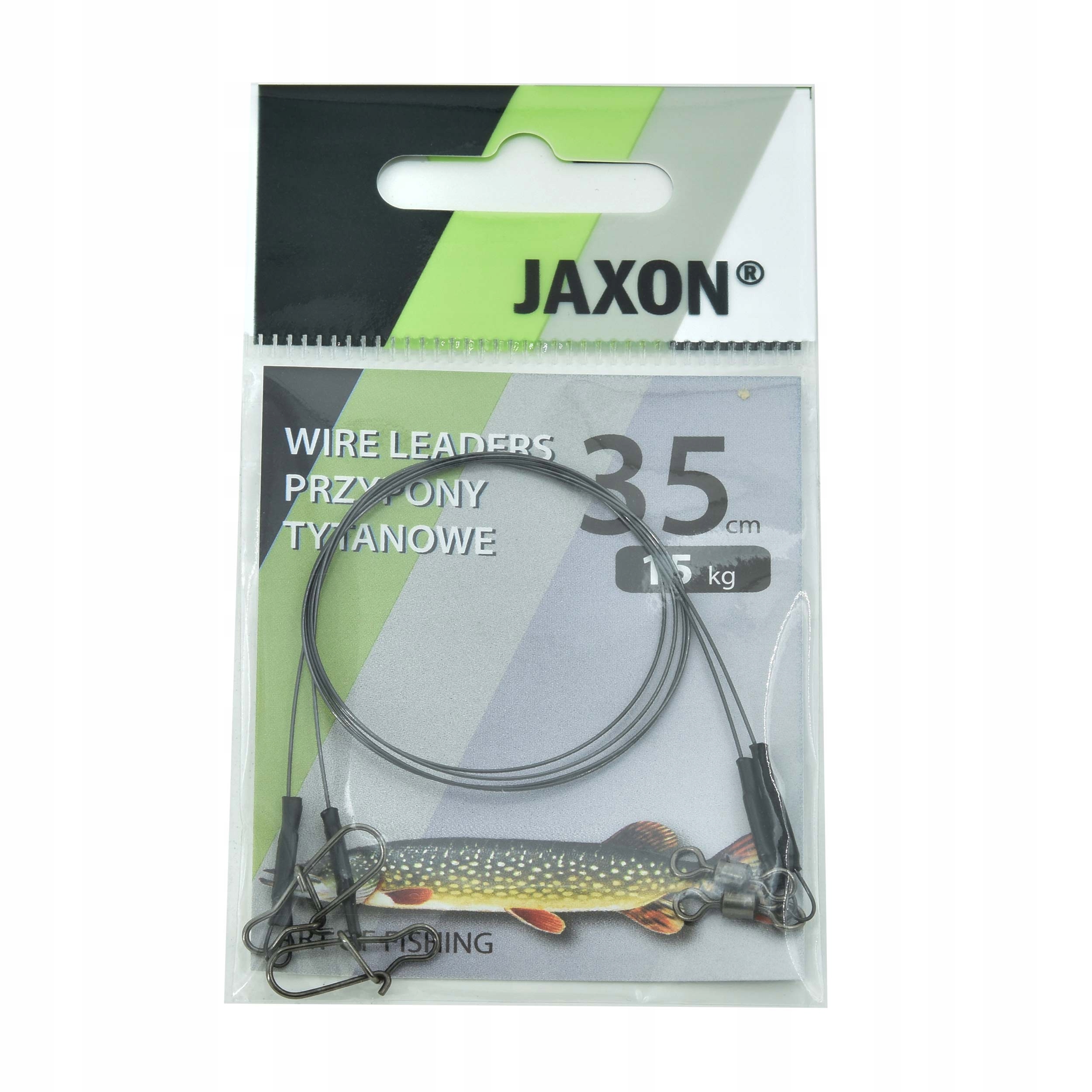 Przypon tytanowy Jaxon 35cm 15kg 2szt.