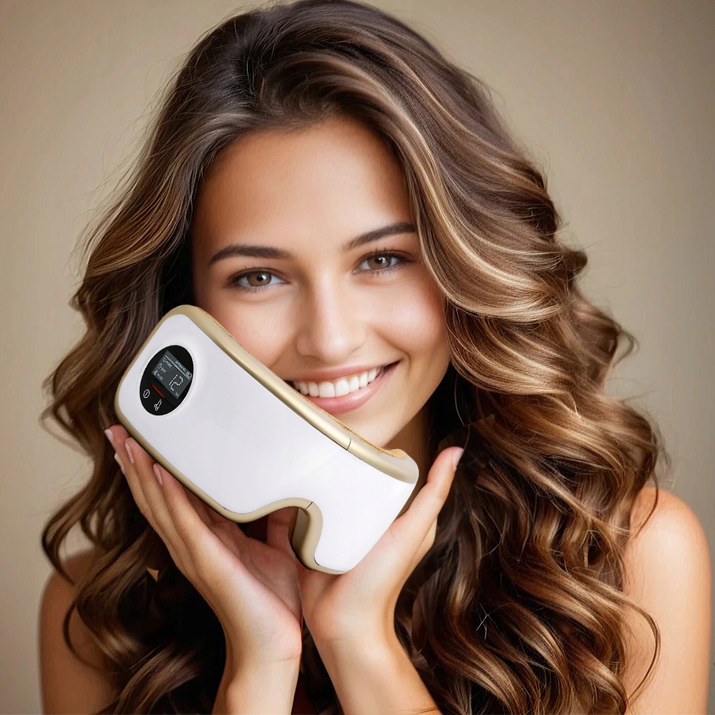 Masážní Přístroj očí a spánků PG-2404G5 Bt Hudba Kompres Teplý Vibrace Pangao