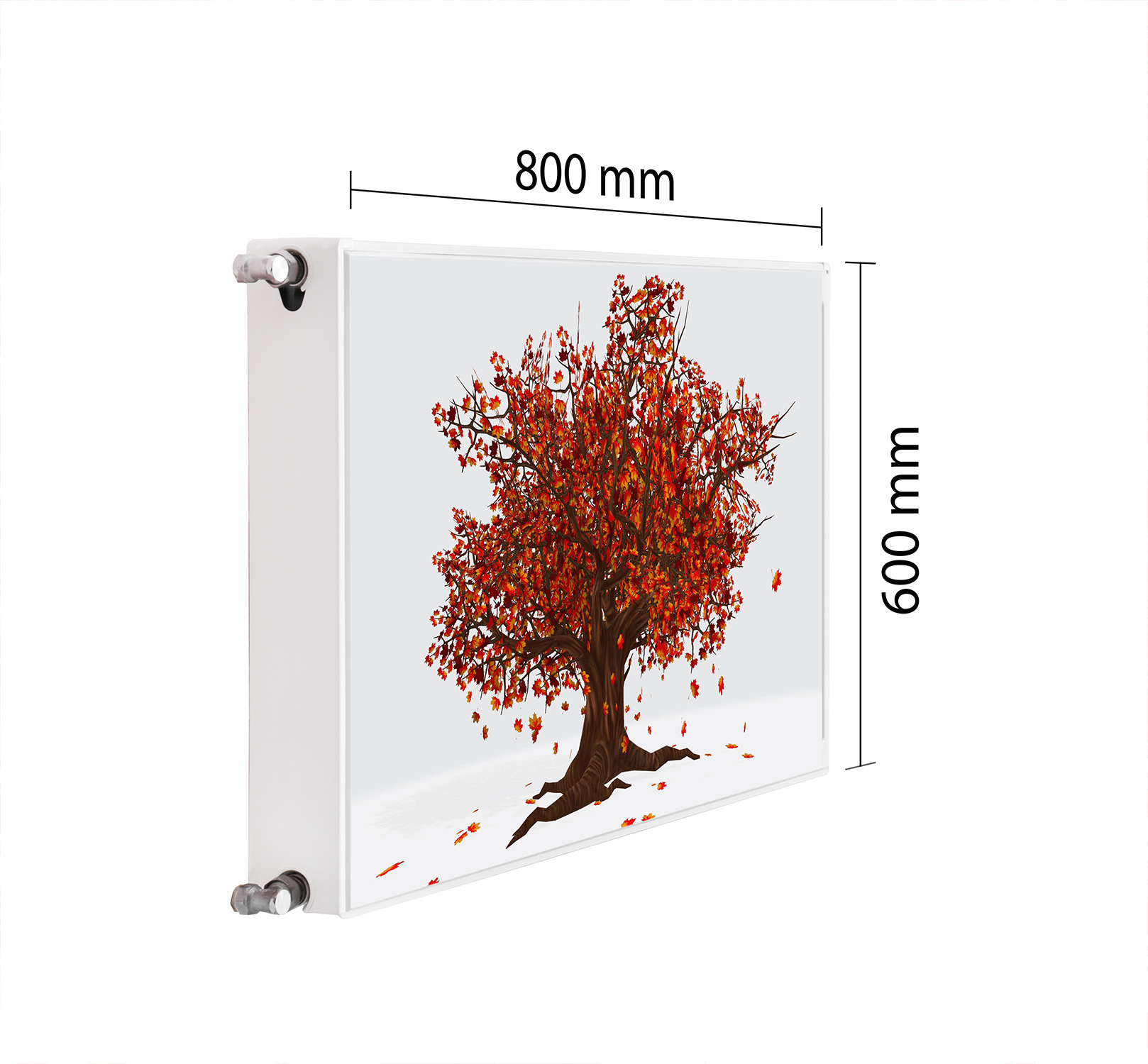 Magnetická Krytka Na Radiátor 80x60 Dřevo Podložka Magnet