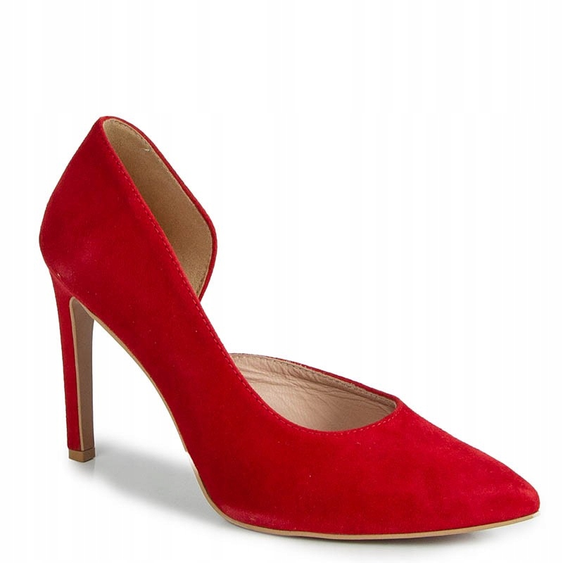 Carinii B6354 Červené Kožené Lodičky 38