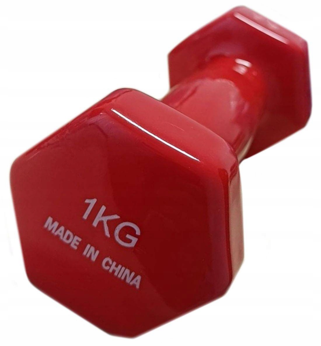 

Hantla żeliwna ciężarek hantelka winylowa 1kg