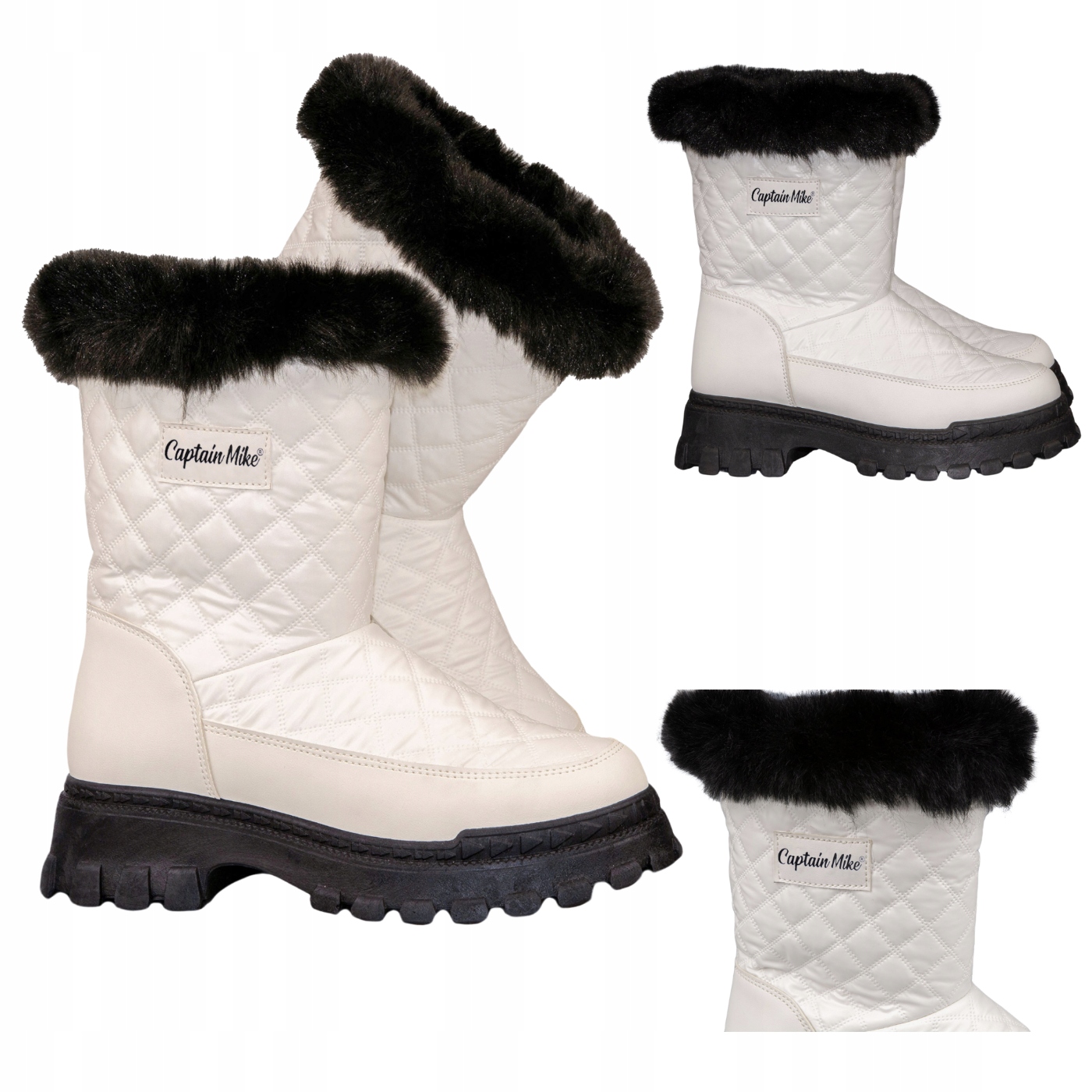 Dámské kotníkové boty zateplené zimní bílé Firenze Captain Mike 38