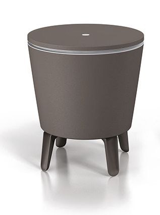 Zahradní mini barový stůl Curver Cool Bar 3v1 šedobílý