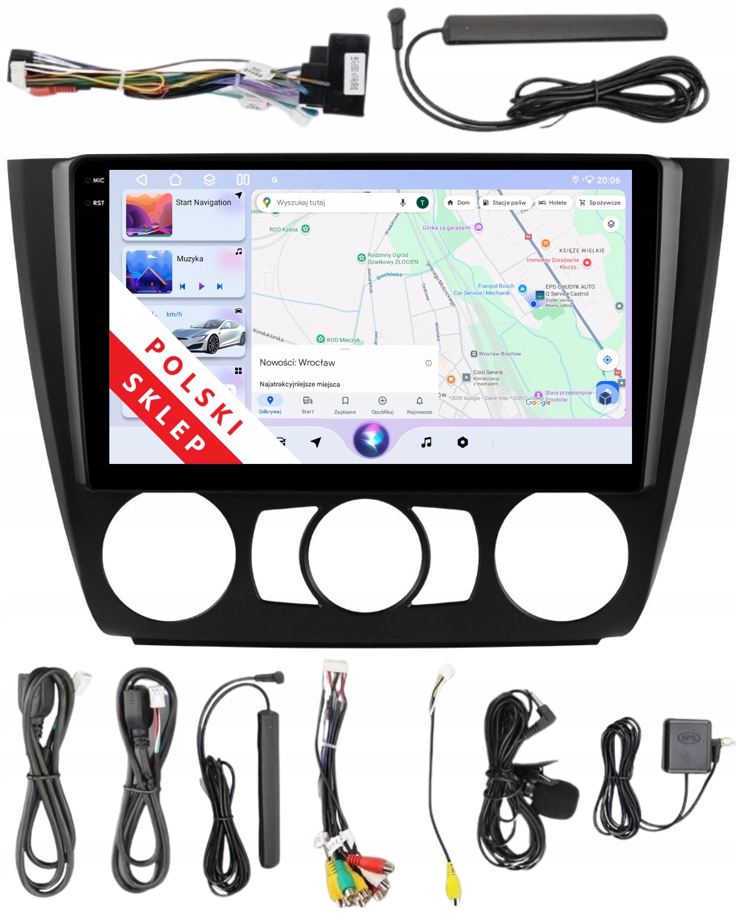 Navigácia 2DIN Rádio Android Bmw Série 1 E81 E82 6/128 Gb Dsp Carplay Lte