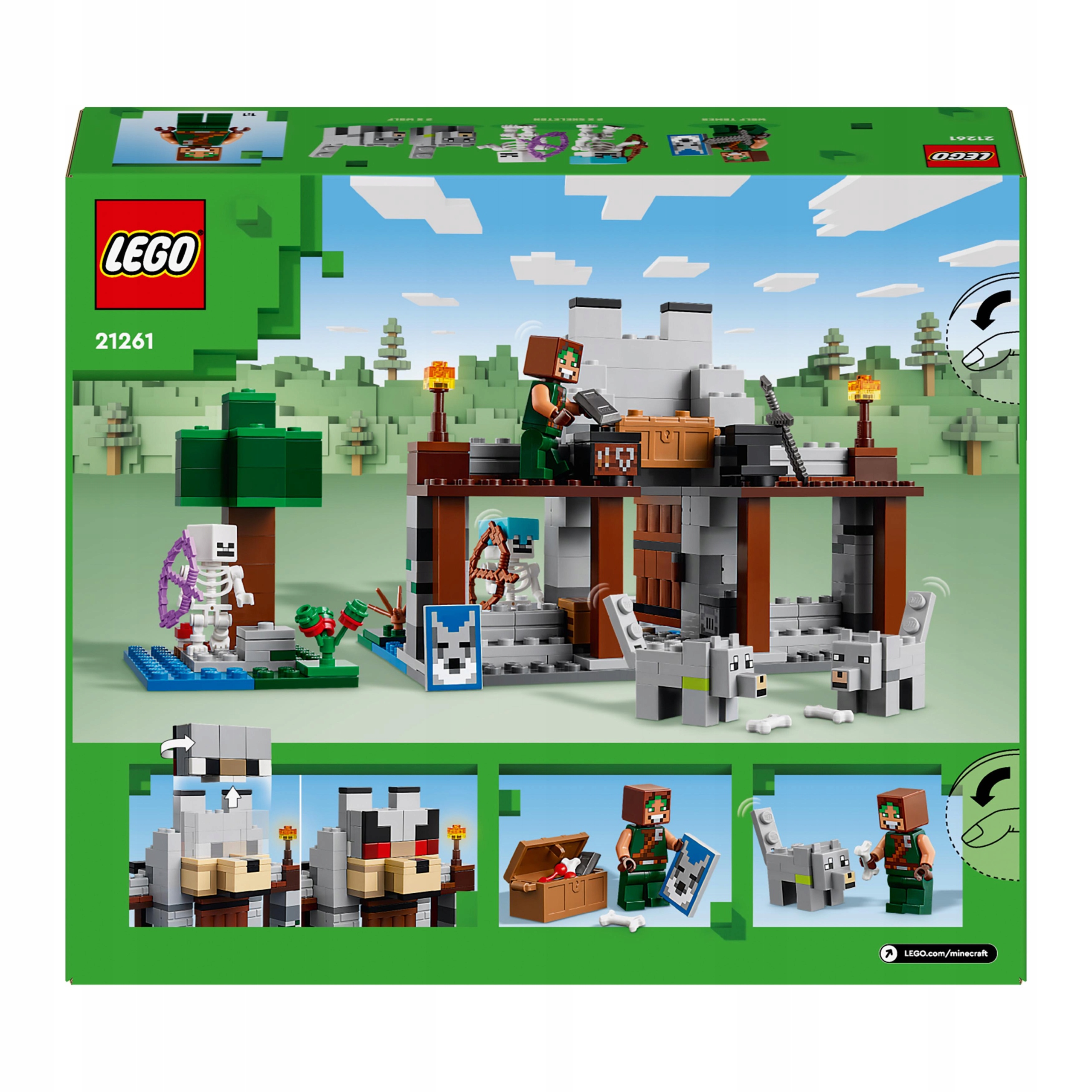 LEGO Minecraft 21261 Minecraft 21261 Twierdza Wilka Marka LEGO