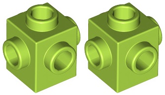 

Lego Klocek 1x1/4 Wypustki Limonka 4733/6174006 x2