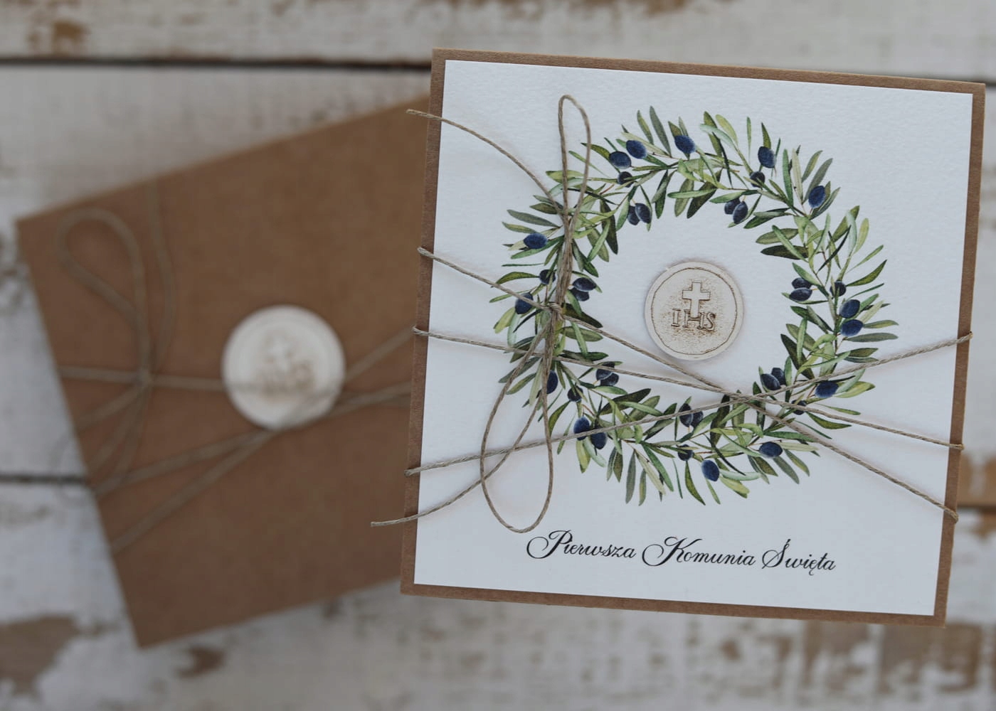 Originální k prvnímu svatému přijímání přání – ručně vyrobená pohlednice na svaté přijímání