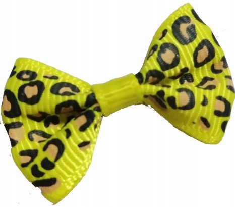 

Cytrynowe Kokardki Panterka Gumki W Cętki Dla Suni