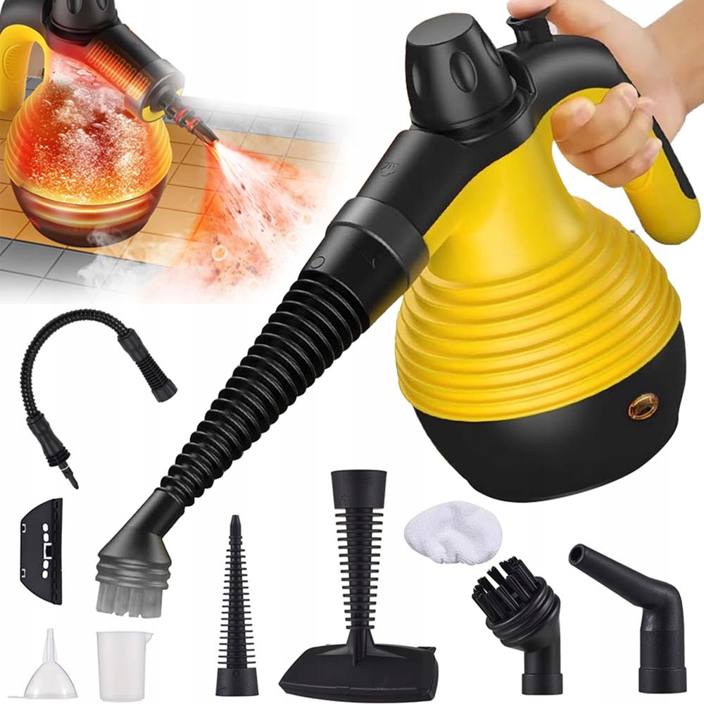 Mocna Parownica Myjka Parowa Mop Parowy Czyścik Zestaw 1050W 3BAR Do Domu