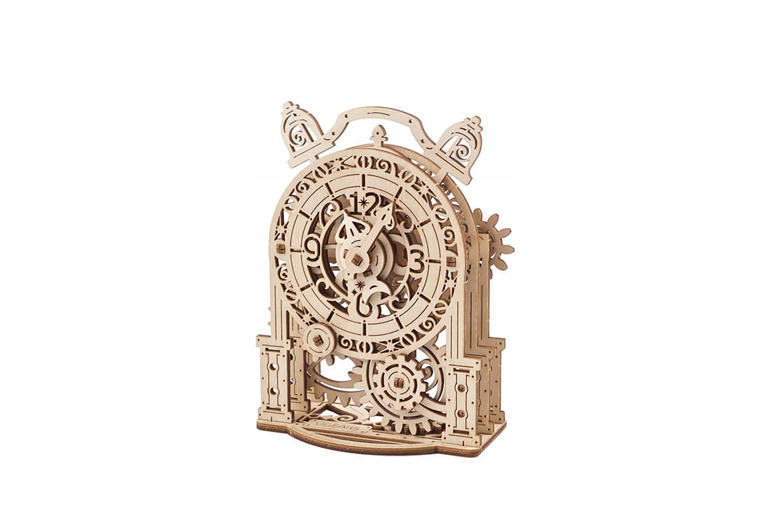 

Vintage budzik zegar Ugears drewniany model 3d