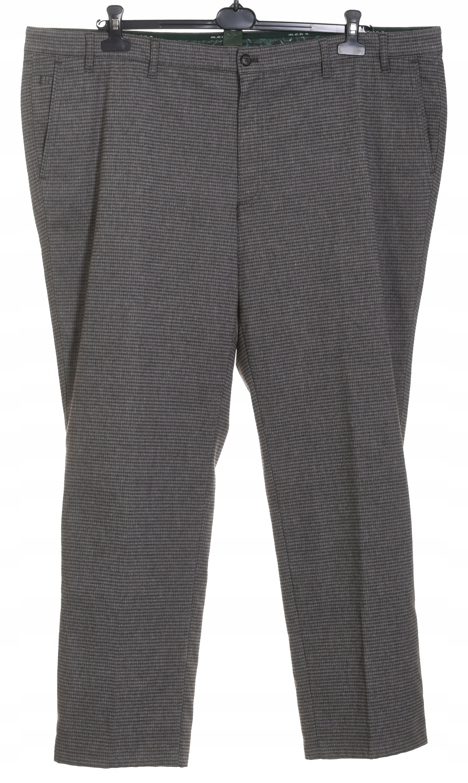 M.E.N.S. szare spodnie męskie w pepitkę modern fit pas 121 cm r. 62 Marka inna