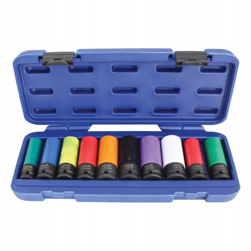 Nástrčné hlavice pre rázové uťahovače 1/2", 15-24 mm, súprava 10 ks A-WN1210