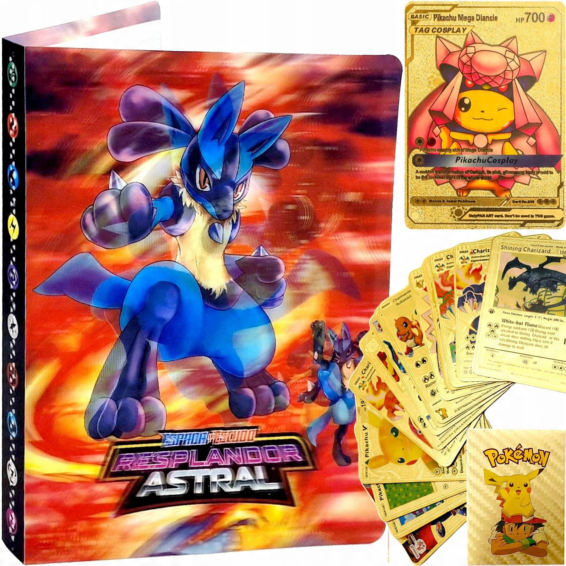 

Album Pokemon Na 120 Kart 30 Złotych Kart Golden