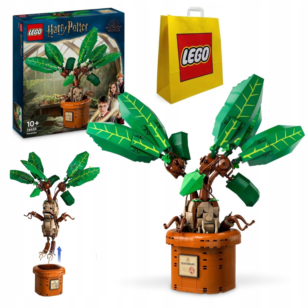 Lego Harry Potter 76433 Mandragora Model křičící rostliny v květináči