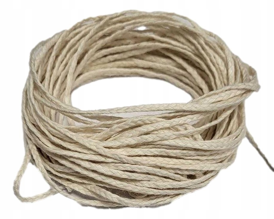 

Knot bawełniany do świec sznurek 10m 3x11 33 nitek