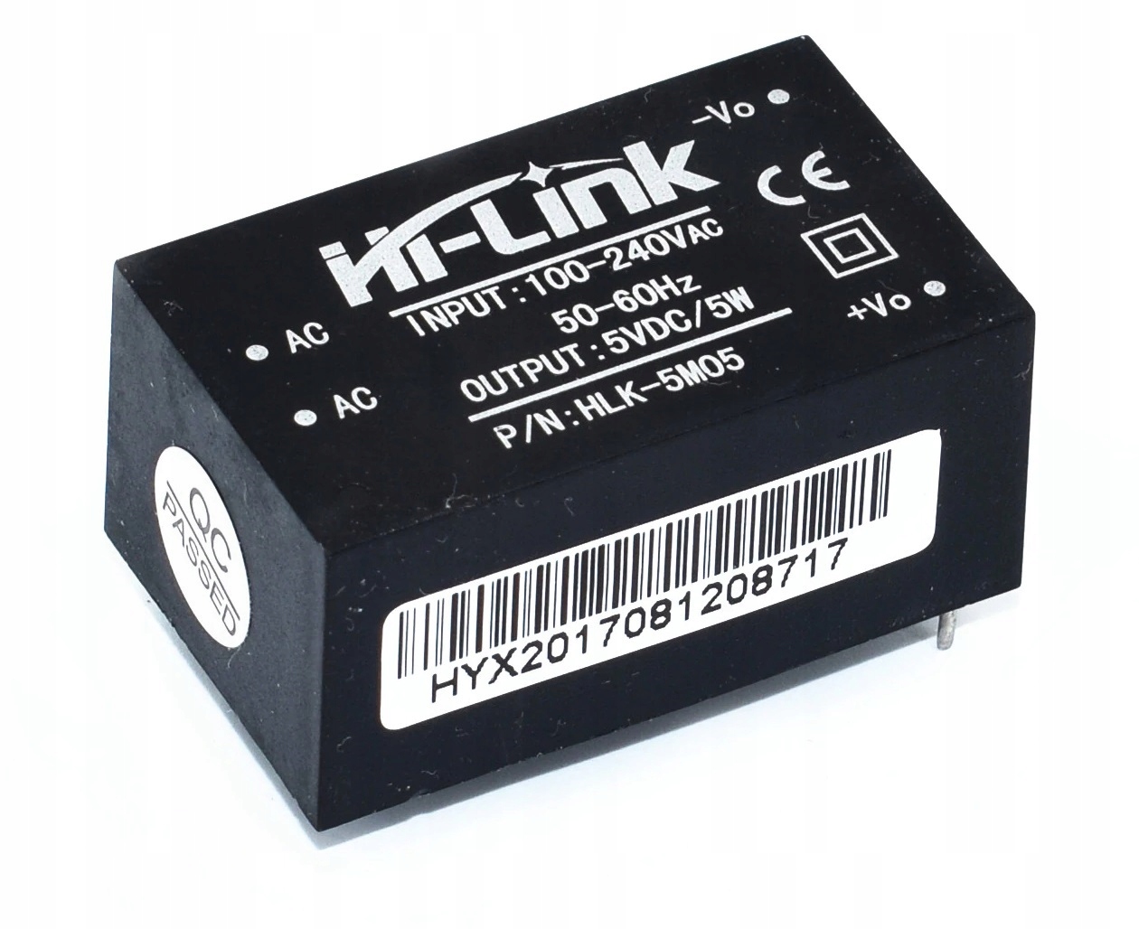 

Zasilacz przetwornica Ac/dc HLK-5M05 5V 1A