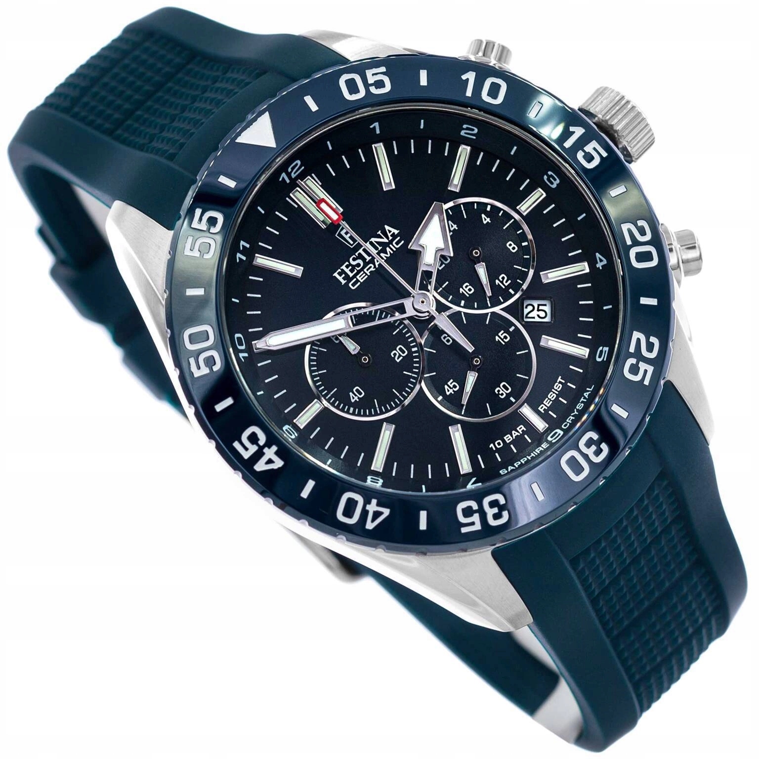 Pánské Hodinky Festina F20515/1 Keramické 100 M Stopky