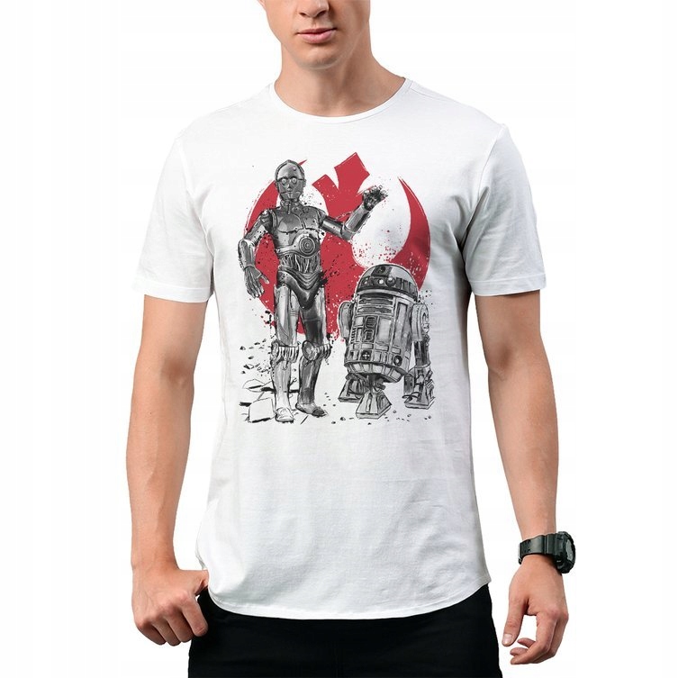 

Koszulka T-Shirt C3PO R2D2 Sumi E M
