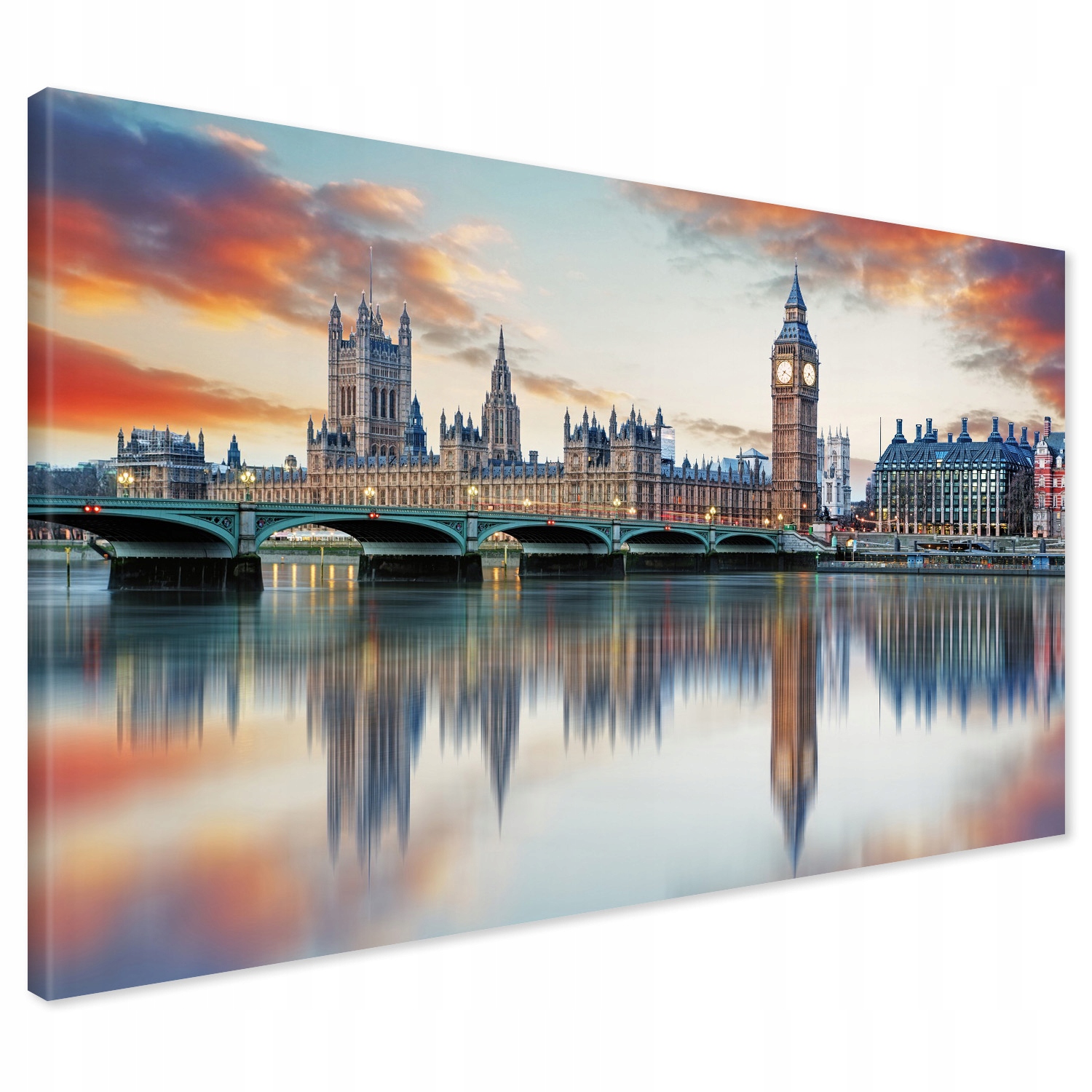 Obraz na płótnie 100x70 Londyn Big Ben Canvas do Salonu Premium na Ścianę