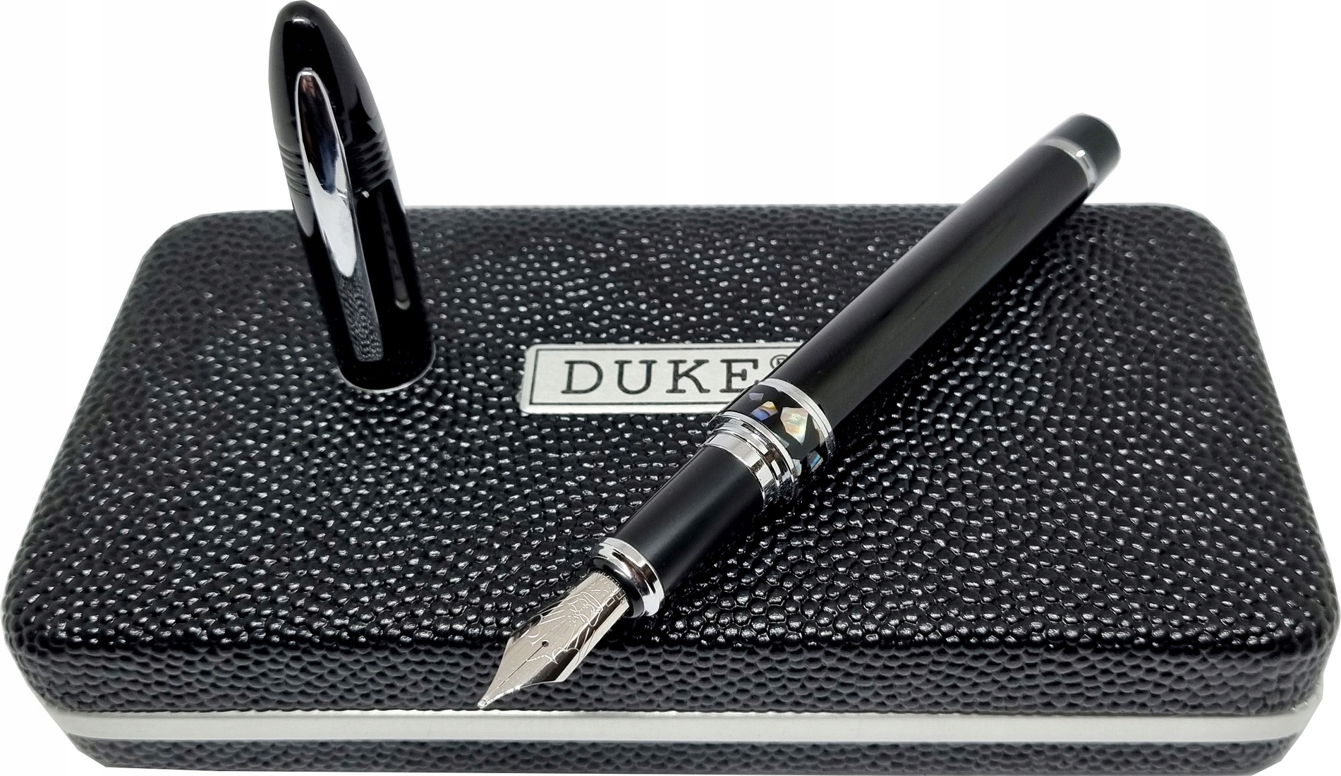 Duke Pióro Wieczne Czarna Laka Ct "shark" Duke Z Zielonym Pierścieniem