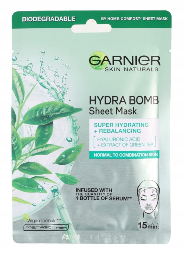 

Garnier Hydra Bomb Maseczka Skóra Mieszane Herbata