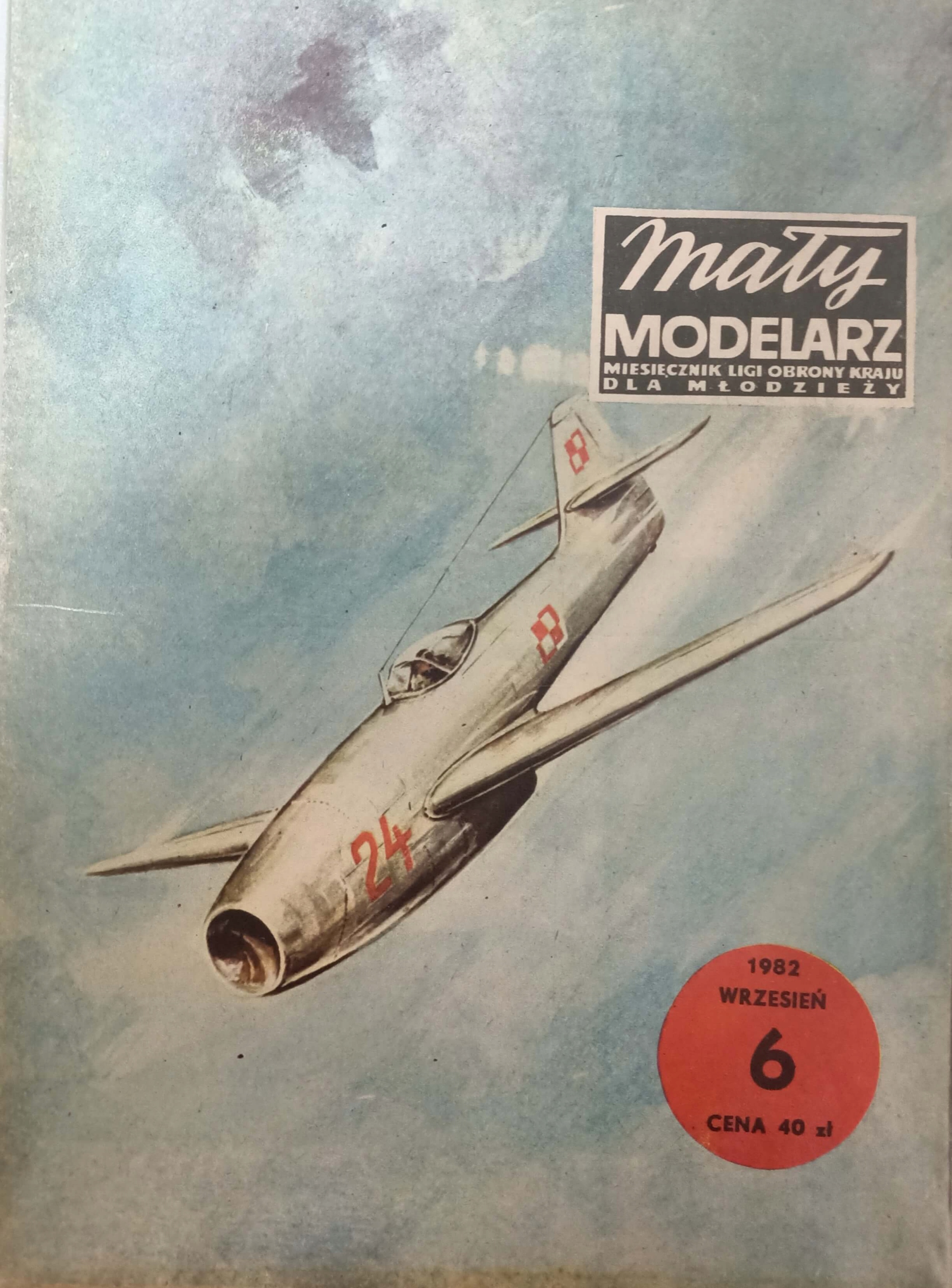 MAŁY MODELARZ 6/1982 SAMOLOT JAK 23