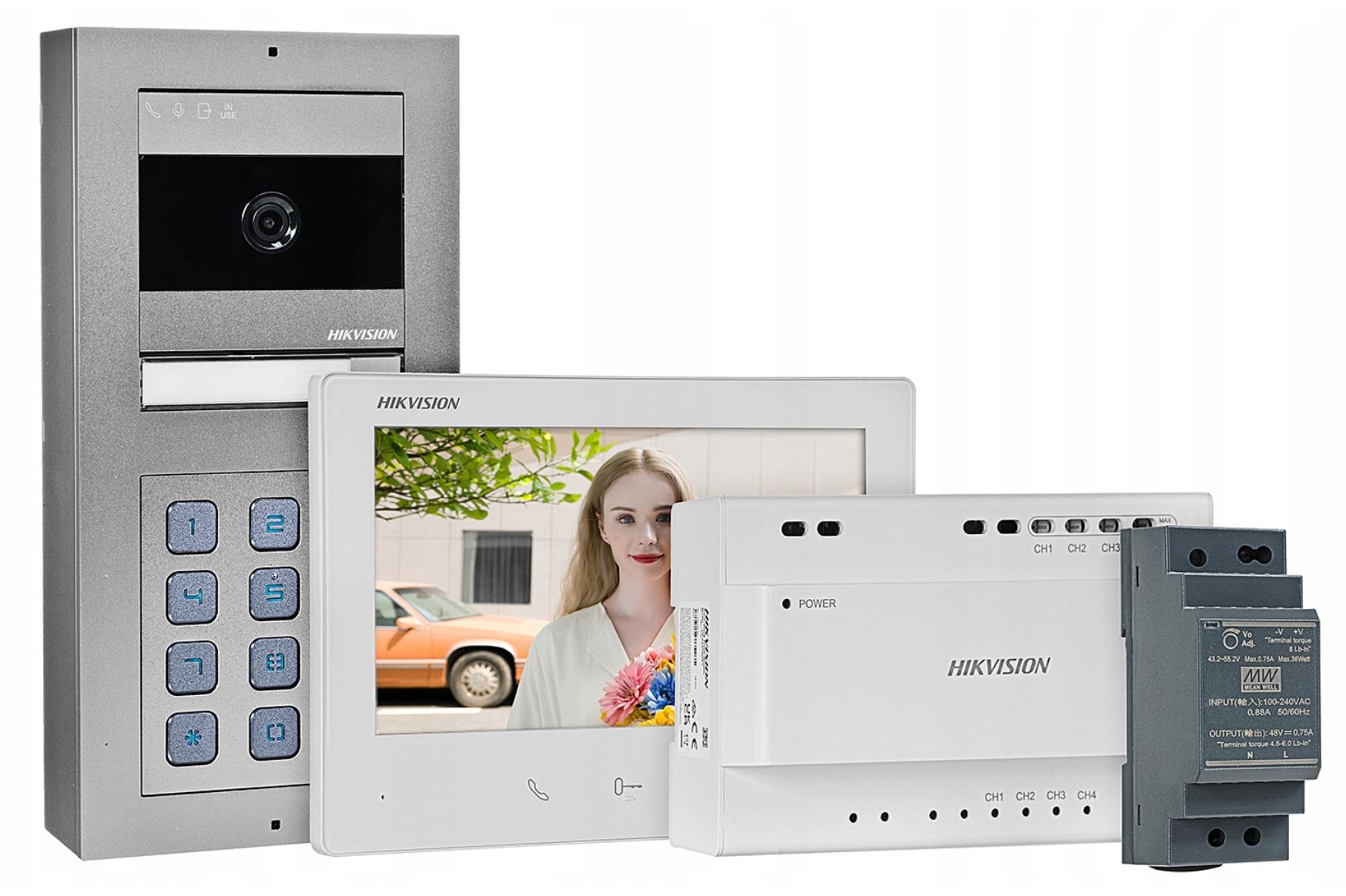 Videovrátnik DS-KIS704EY-ACW2 Hikvision 2-žilový WiFi