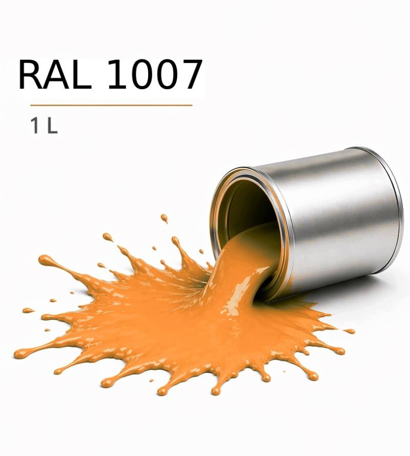 Ral 1007 Priemyselná Farba 1K 1L Povrchový Lak S Vysokým Leskom