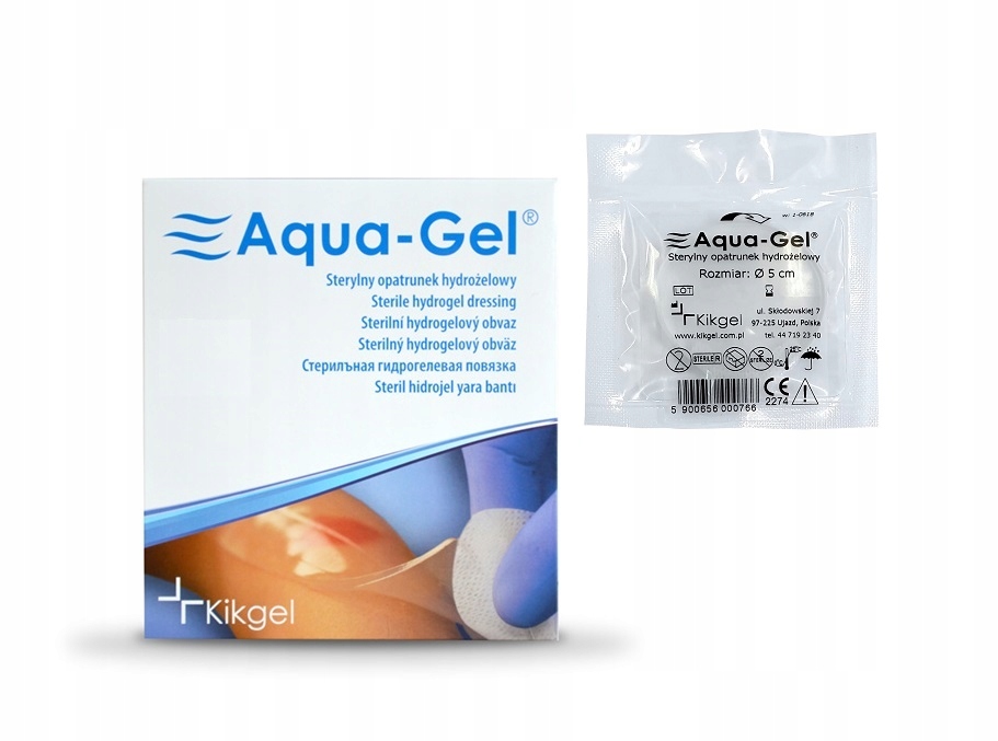 

Opatrunek hydrożelowy Kikgel Aquagel krążek 5cm