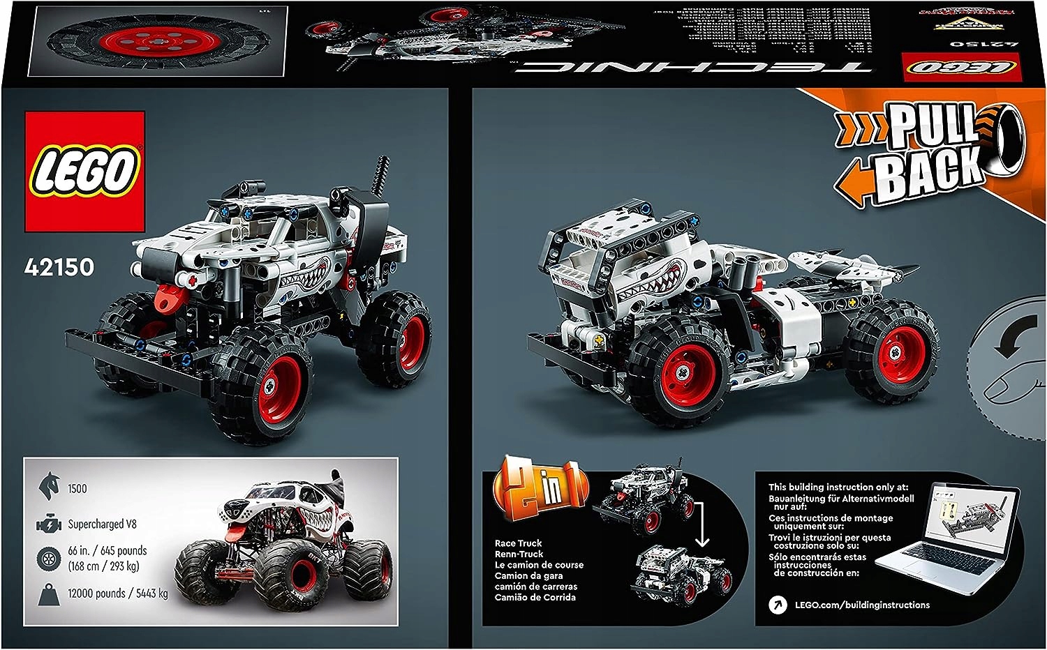 LEGO TECHNIC MONSTER JAM MUTT DALMATIAN 42150 DALMATYŃCZYK PIES KLOCKI 24H Bohater brak