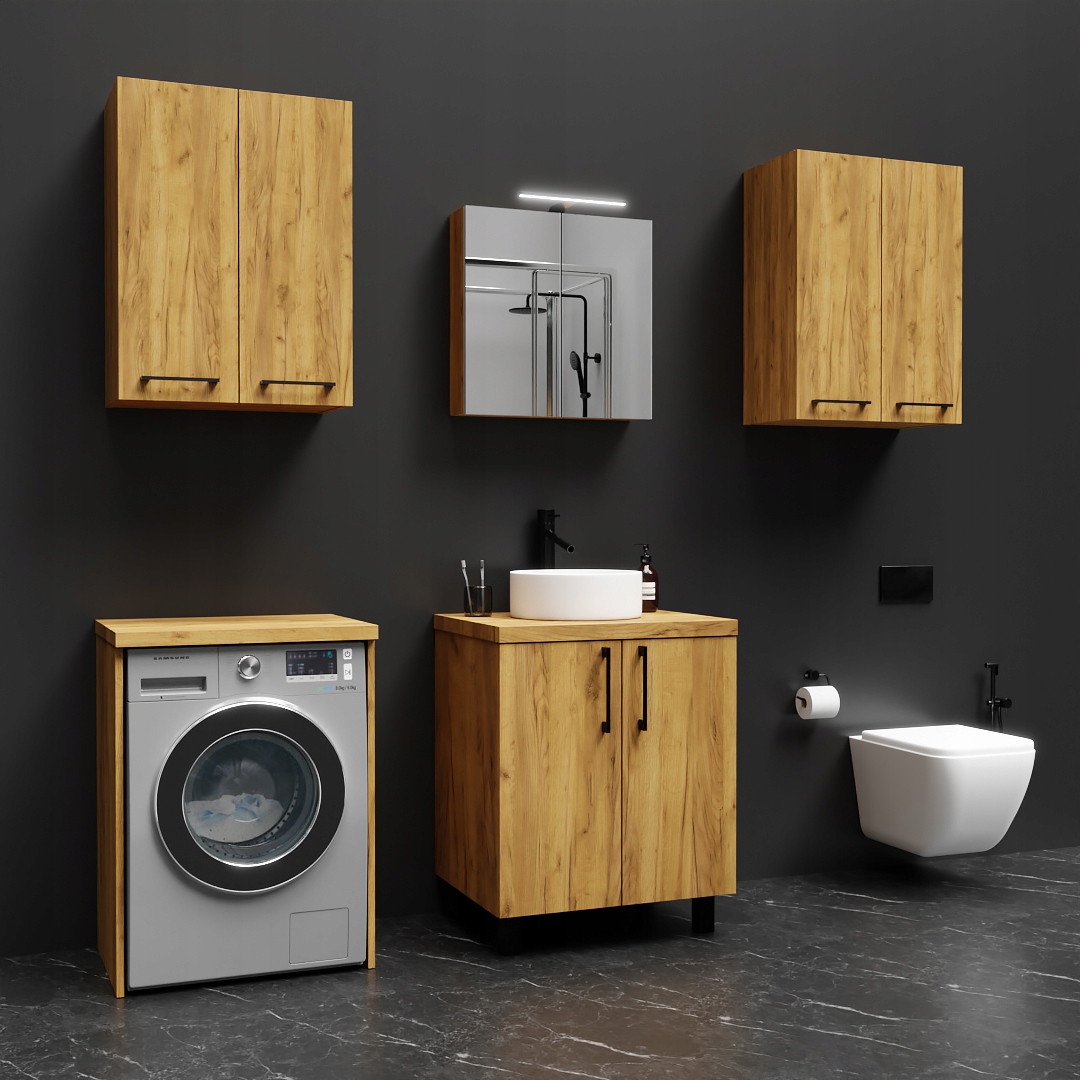 Szafka Na Pralkę Łazienkowa Słupek Regał Craft Liczba szuflad 0