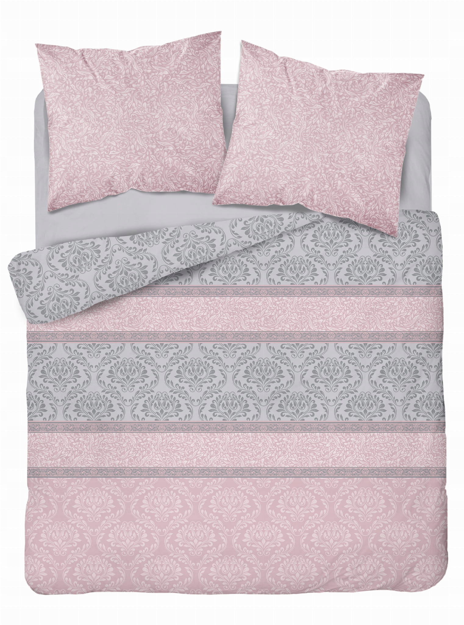 

Pościel 200X220 Bawełna Różowa Glamour 3413A