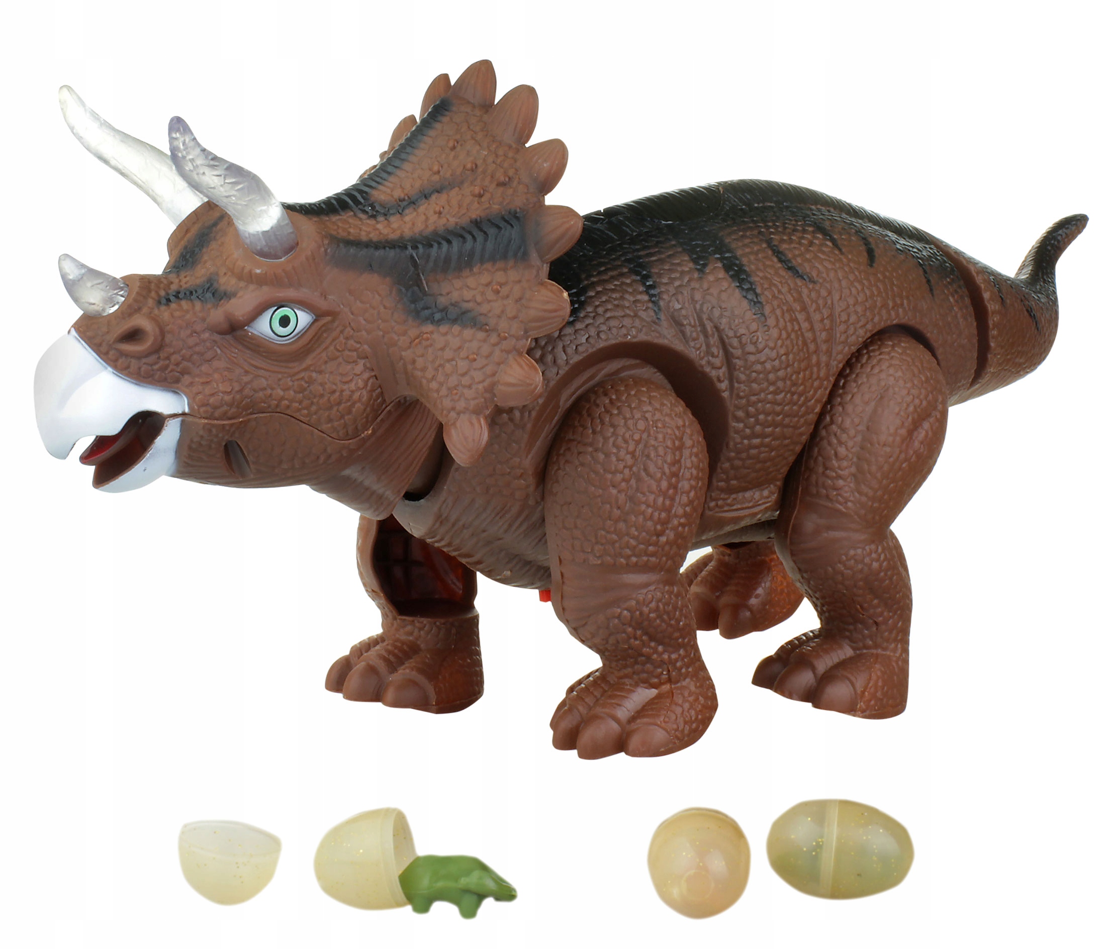 

Duży Dinozaur Chodzi Ryczy Znosi Jajka Projektor