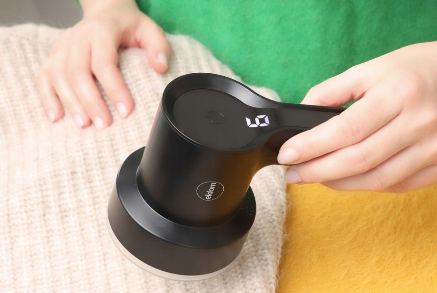 ELDOM MASZYNKA GOLARKA DO SWETRÓW TAPICERKI GDS 9 AKUMULATOROW-SIECIOWA Szerokość produktu 10.3 cm