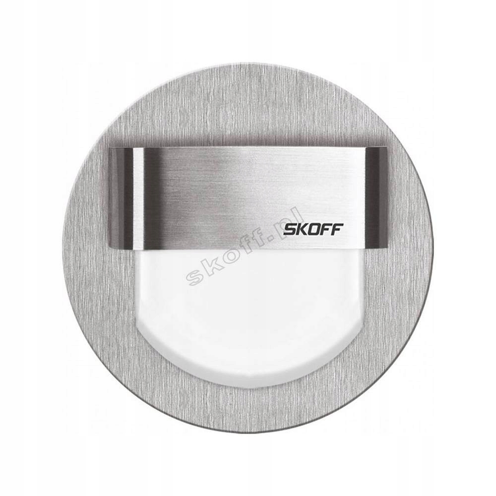 Oprawa Schodowa Led 0,8W 67 Niebieska IP20 10V DC Stal Szlachetna Inox Skof