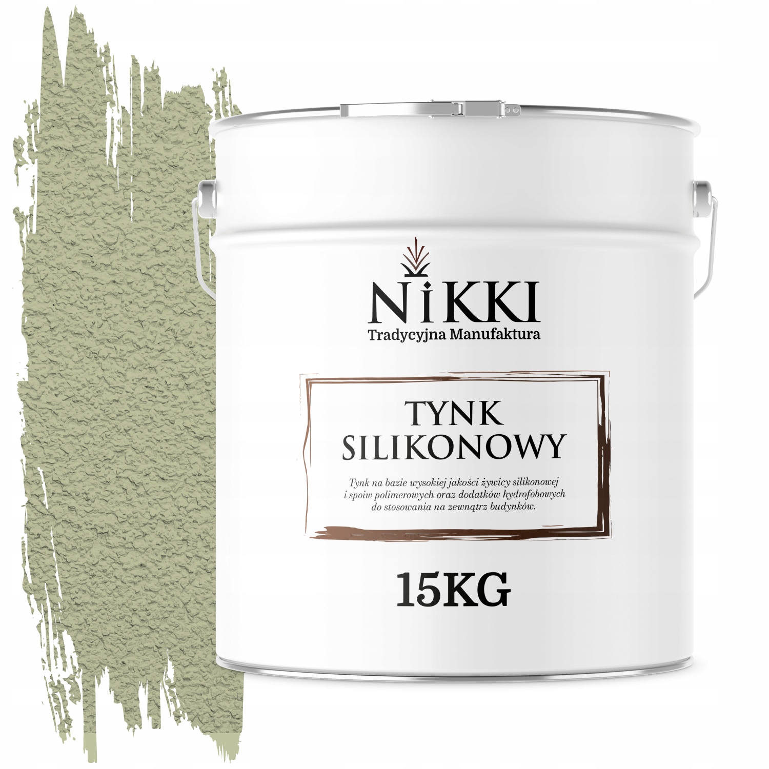 Silikonová Fasádní Omítka Zelená Světlá F483 15 Kg Beránek Granulace 2.0 mm