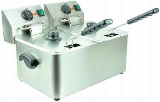 Fritéza 2-KOMOROVÁ 2X4 L Szron HDF-4+4