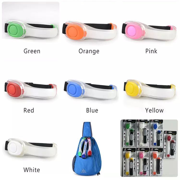 ŚWIECĄCA MIGAJĄCA OPASKA LED na ramię do biegania Rodzaj opaska na rzep