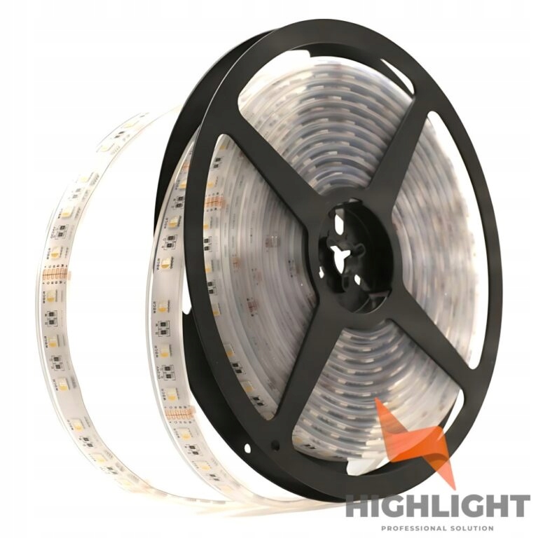 5 m Led pásek IP68 Rgbw 4000K Neutrální 24V 19,2W vodotěsný 60led/m CRI90
